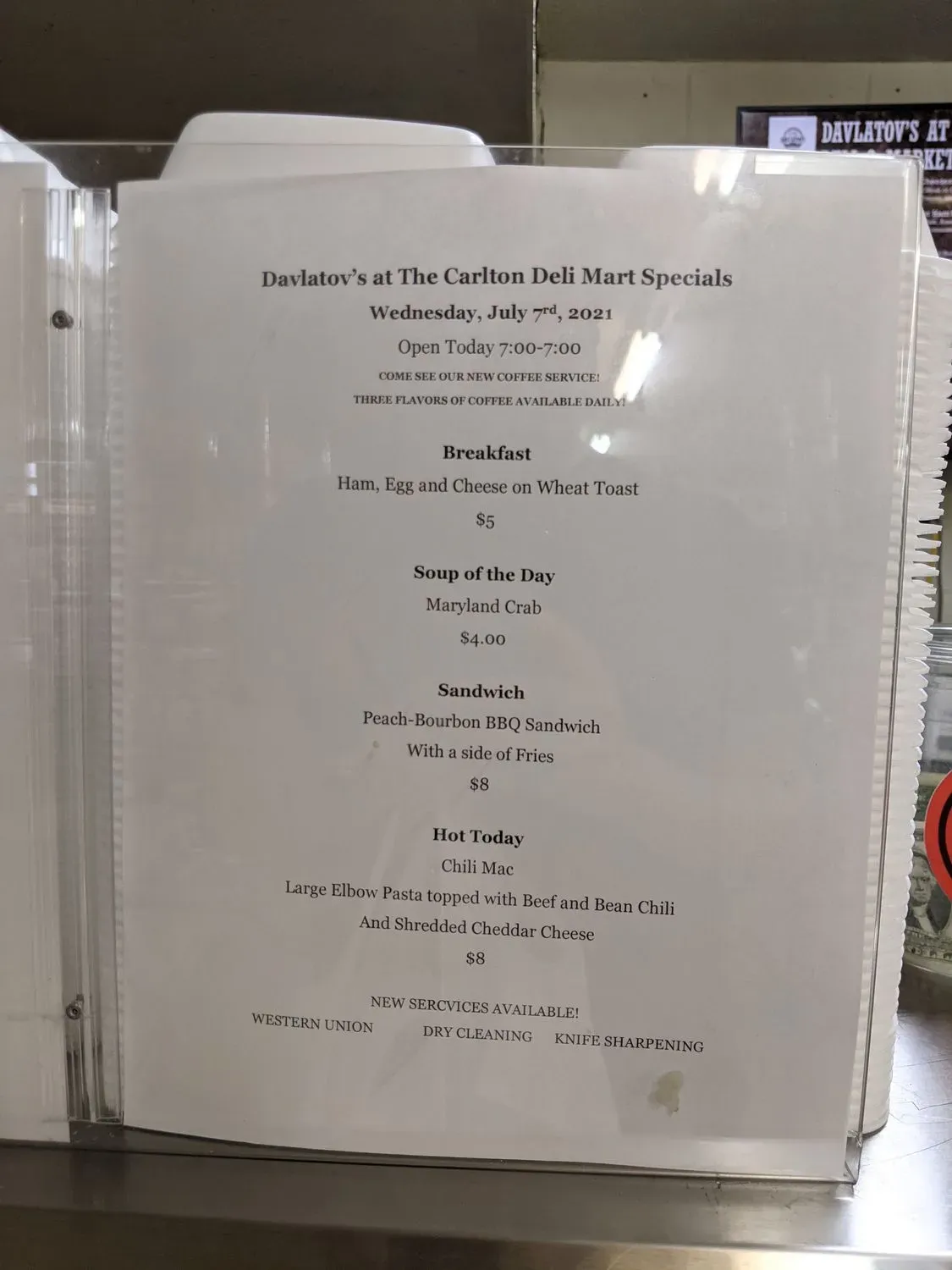 Menu 3