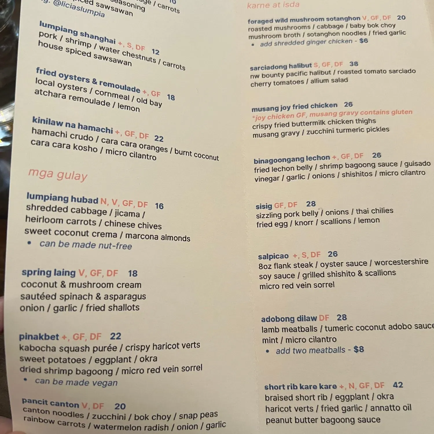 Menu 2