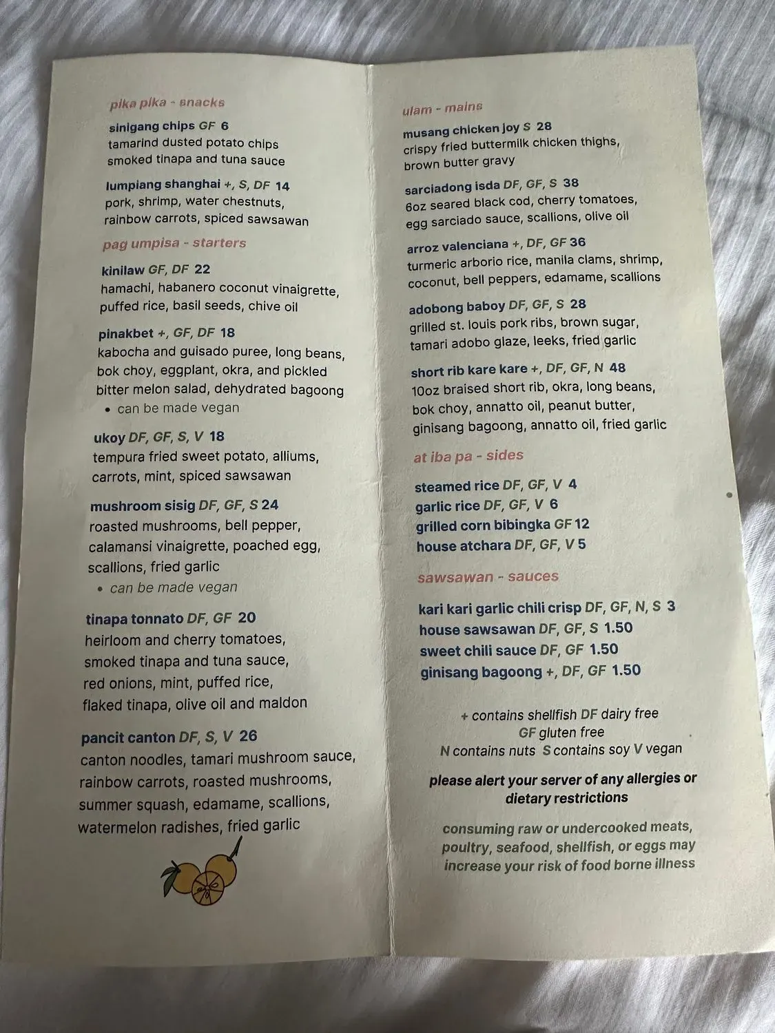 Menu 6