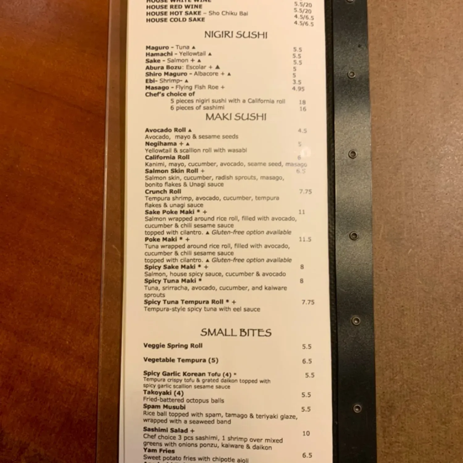 Menu 3