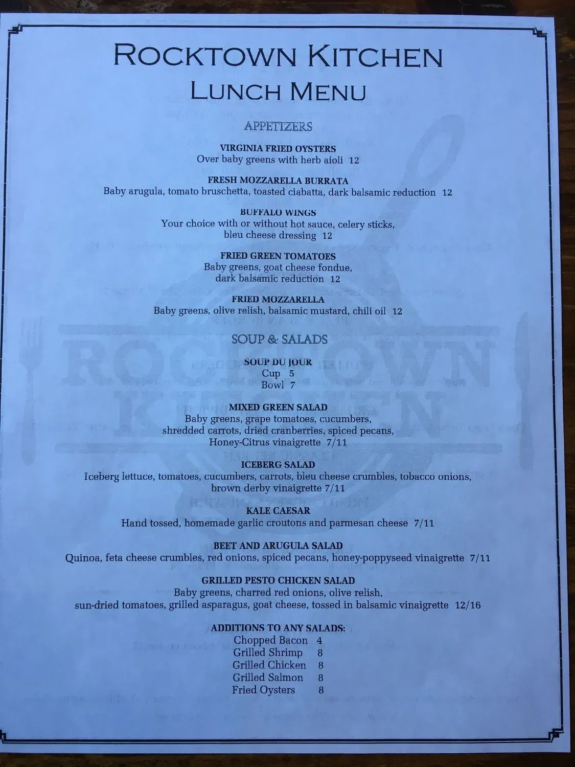 Menu 5