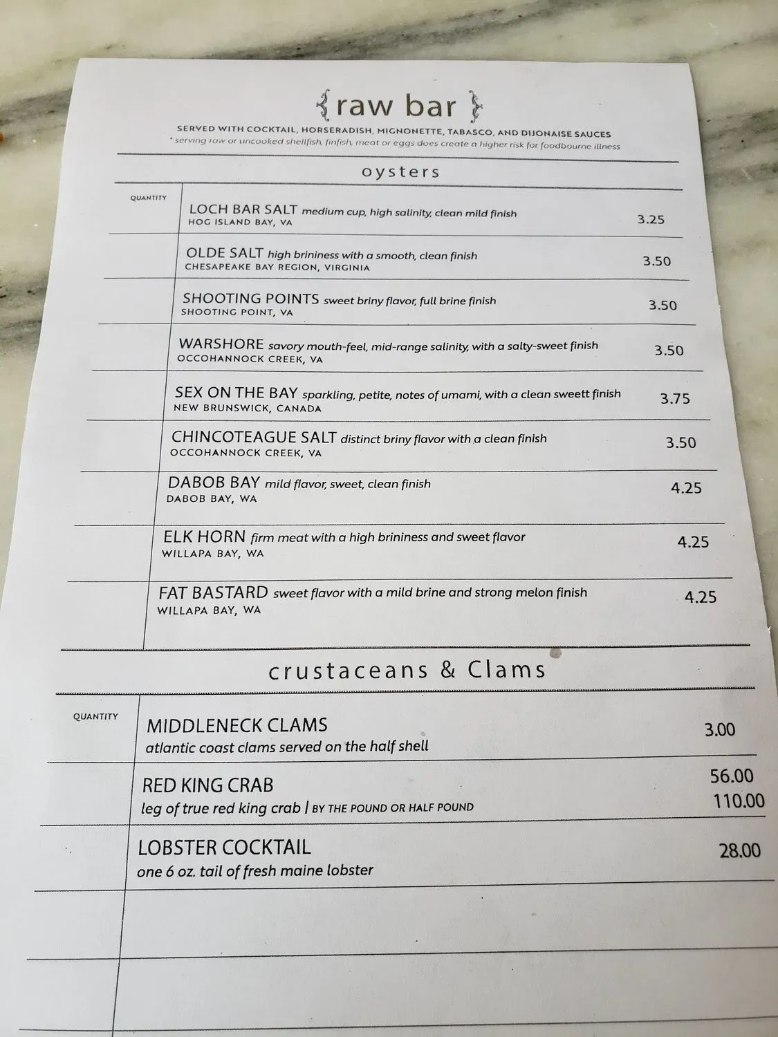 Menu 1