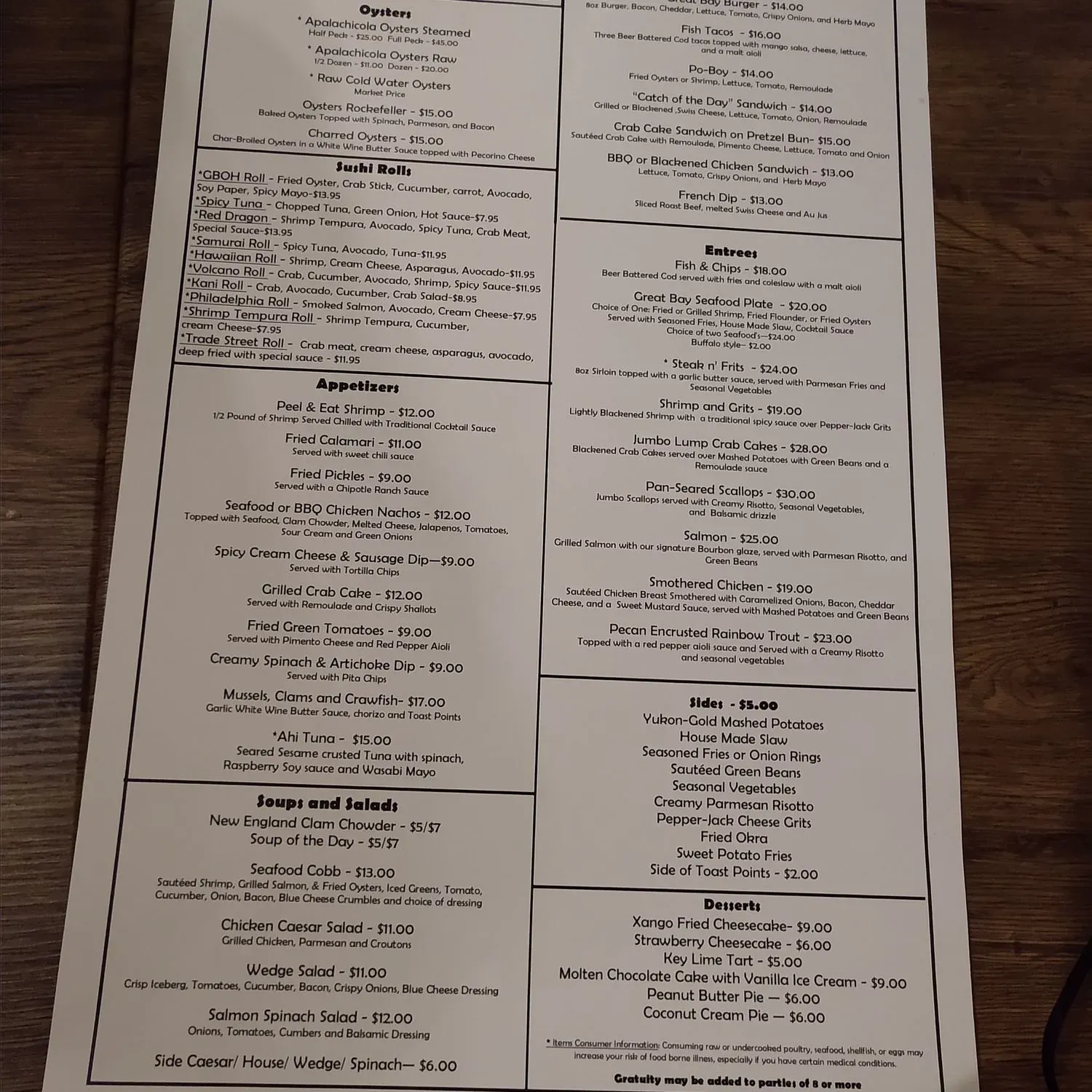 Menu 2