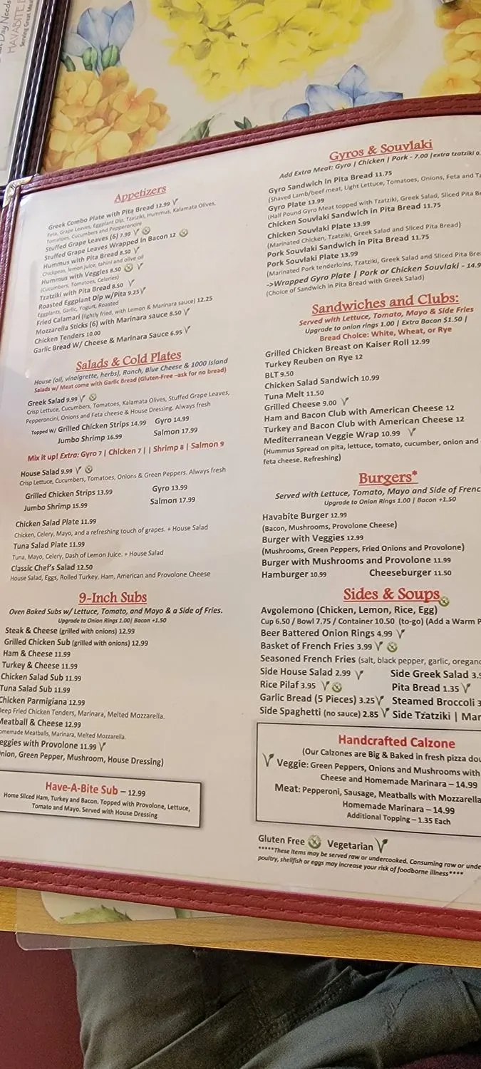 Menu 1