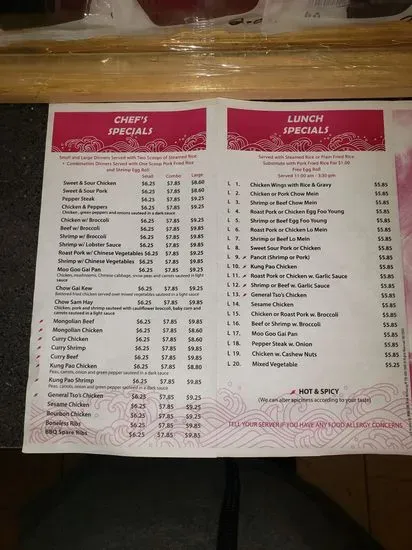 Menu 1