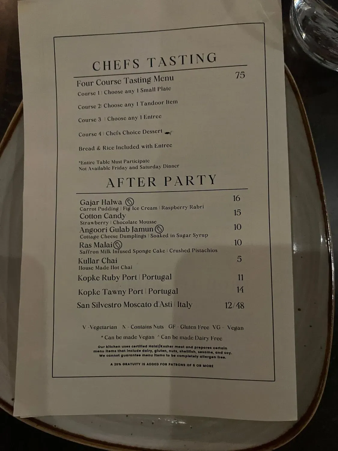 Menu 5