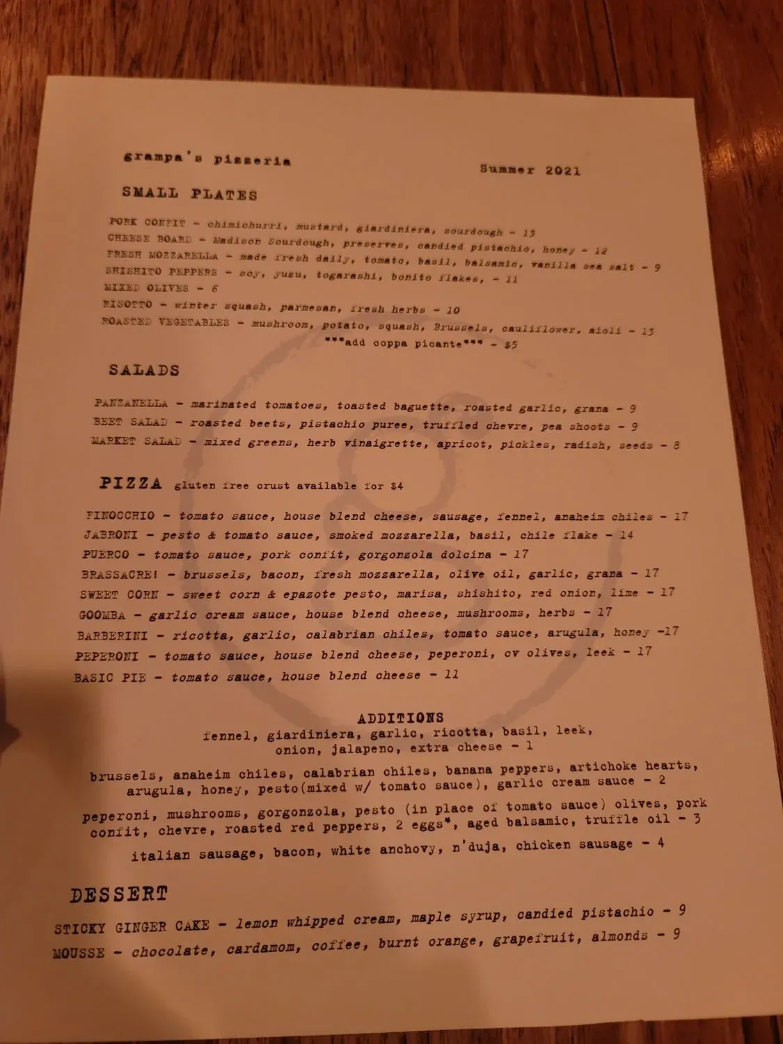 Menu 1