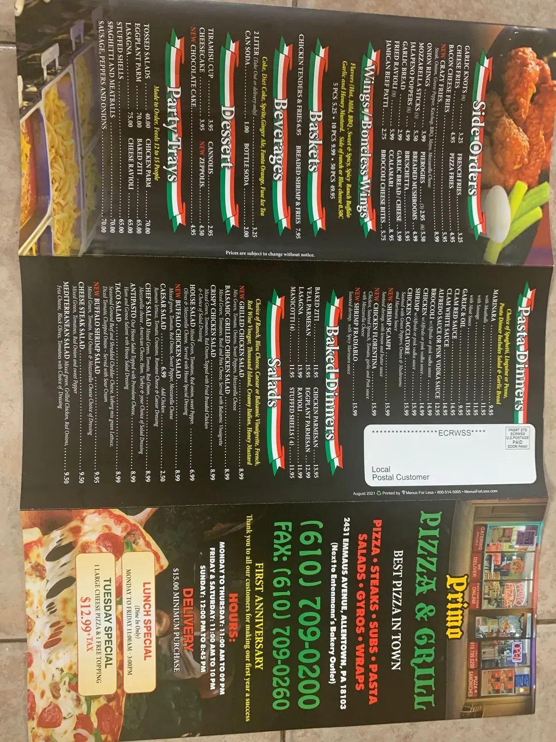 Menu 1