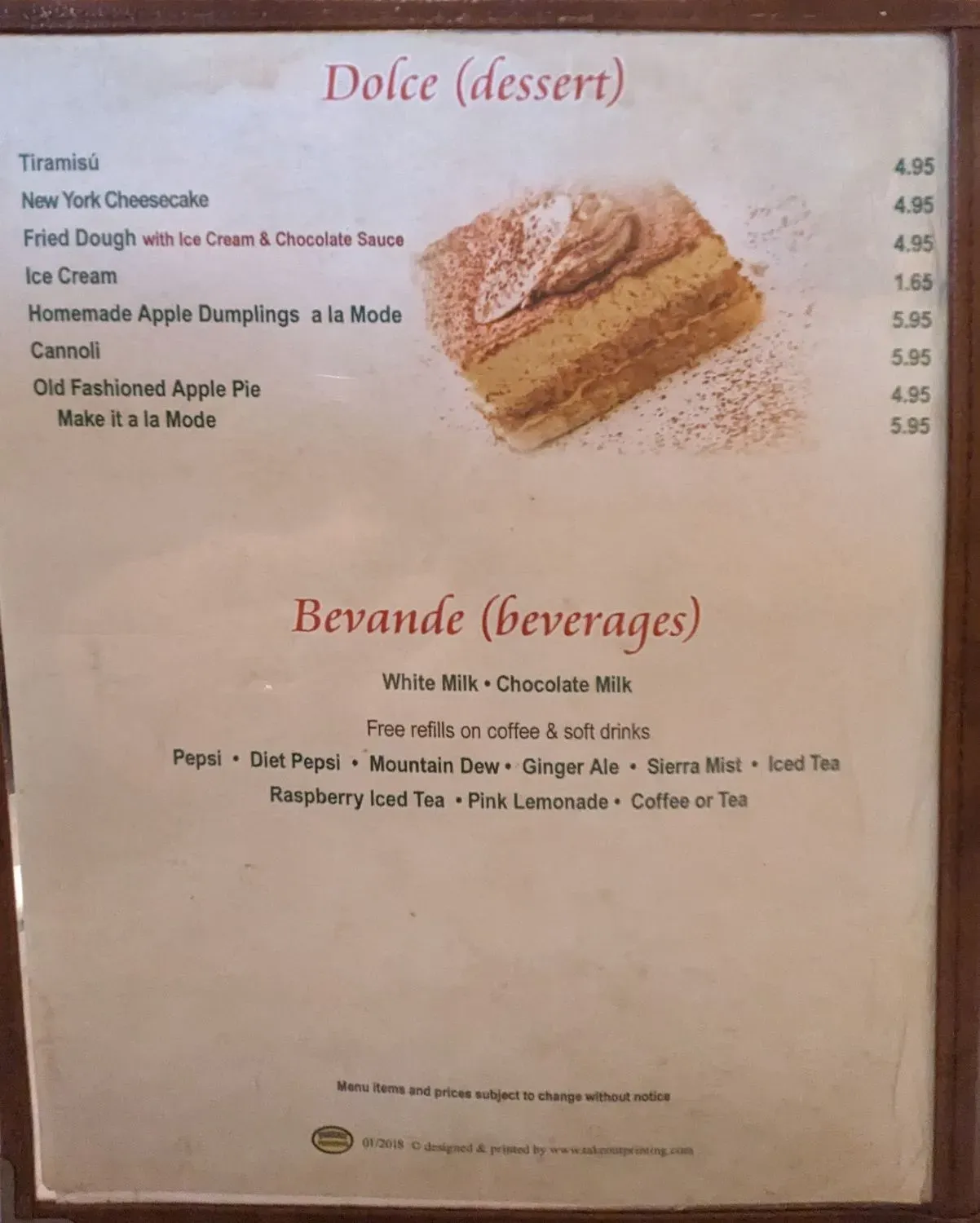 Menu 5