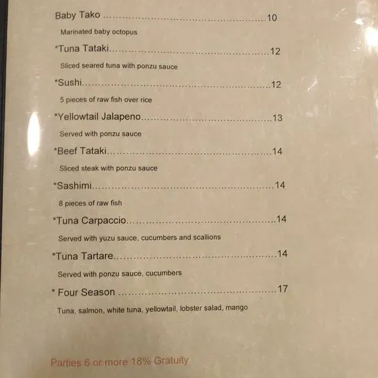 Menu 1