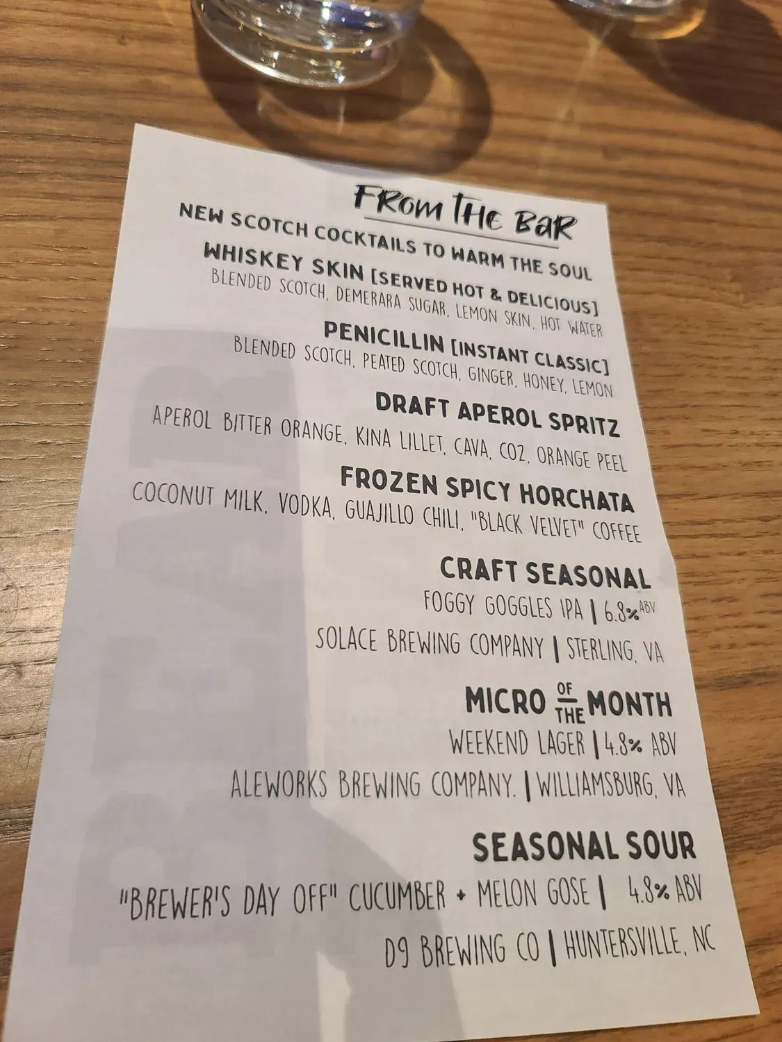 Menu 6