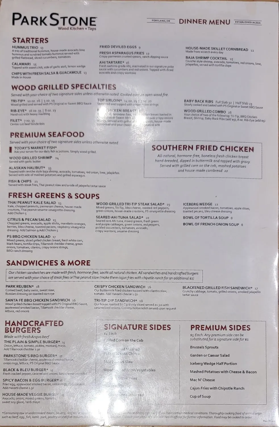 Menu 1