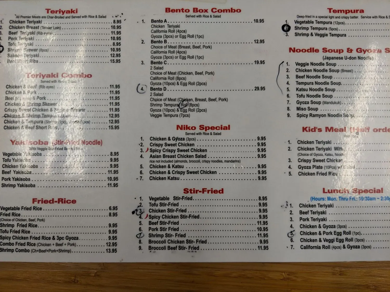 Menu 6