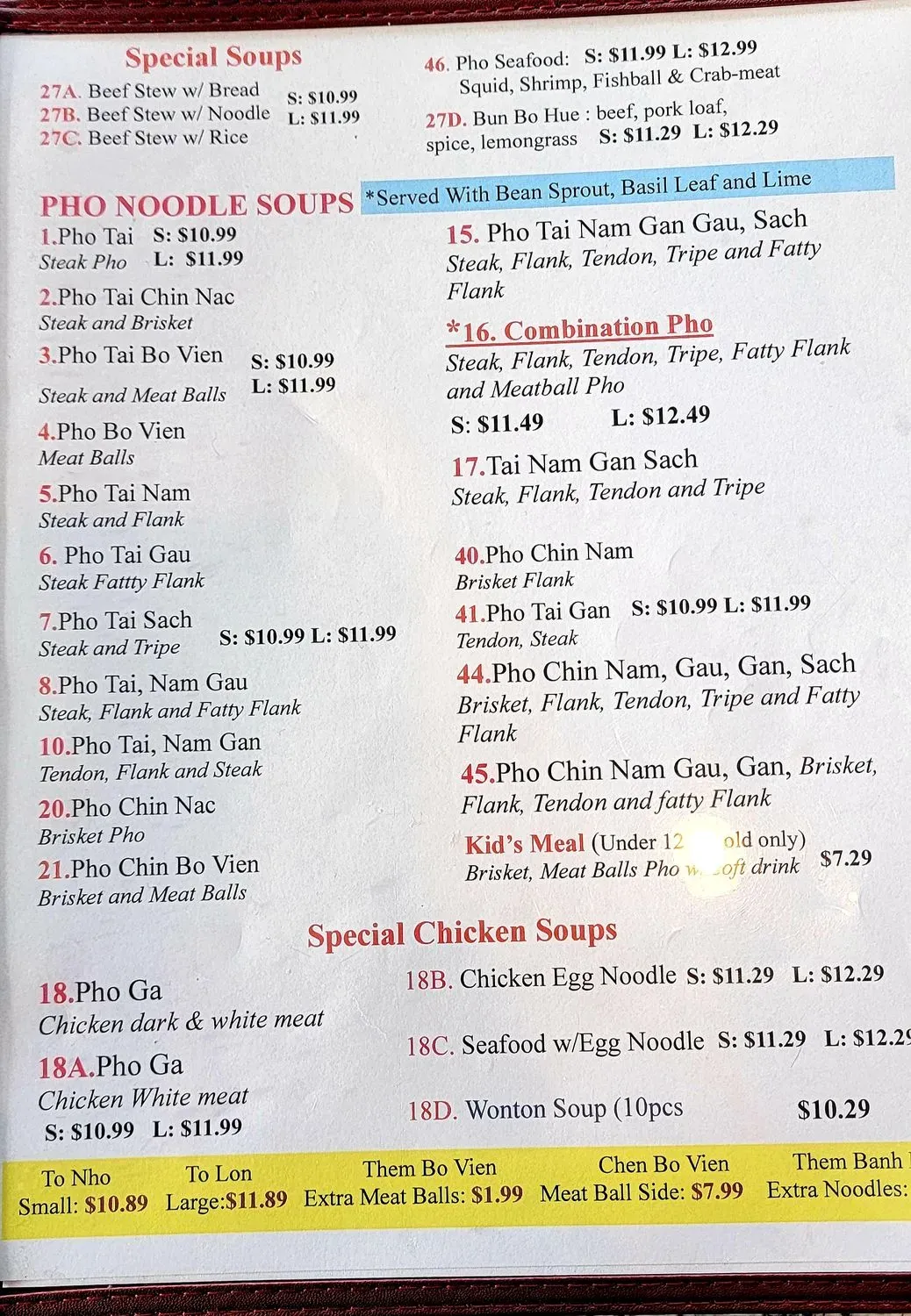 Menu 2