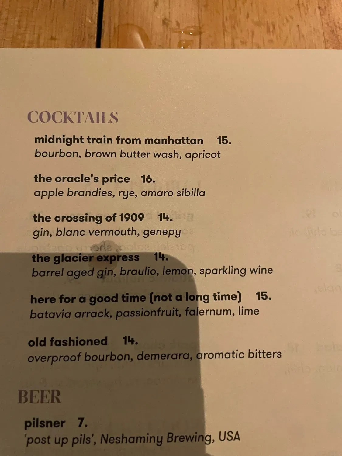 Menu 6