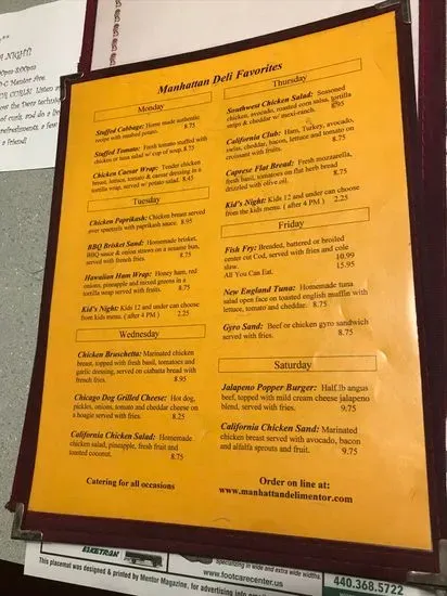 Menu 3