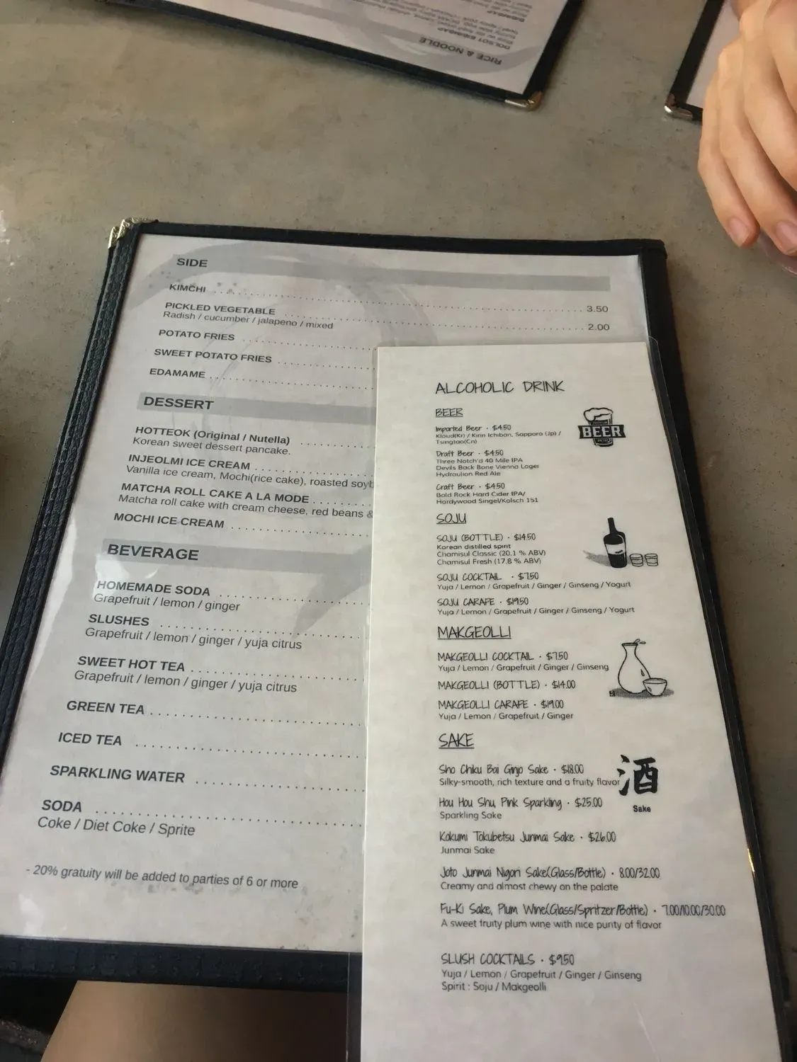 Menu 4