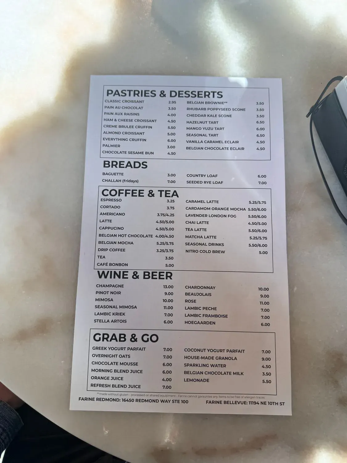 Menu 1