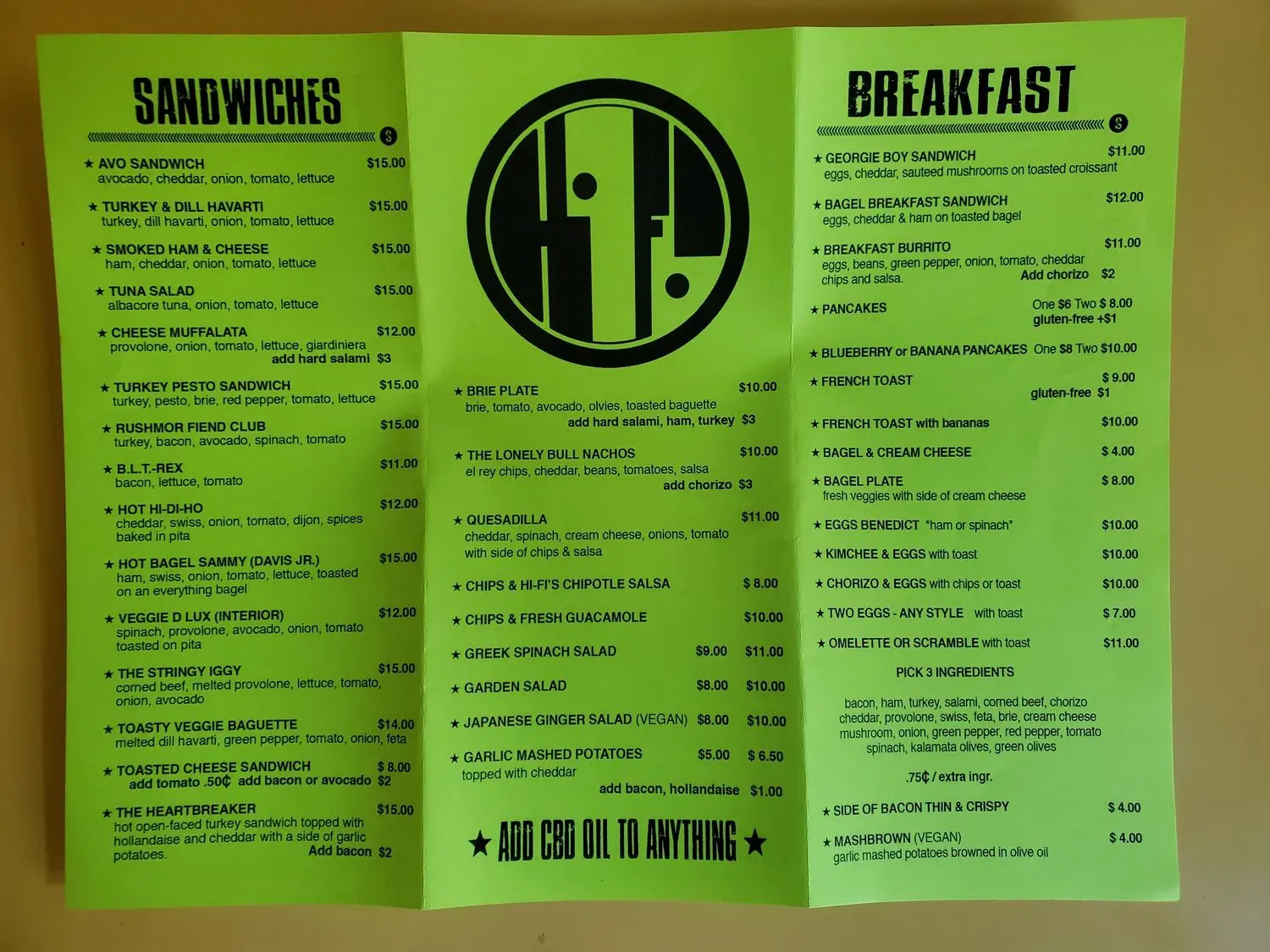 Menu 2