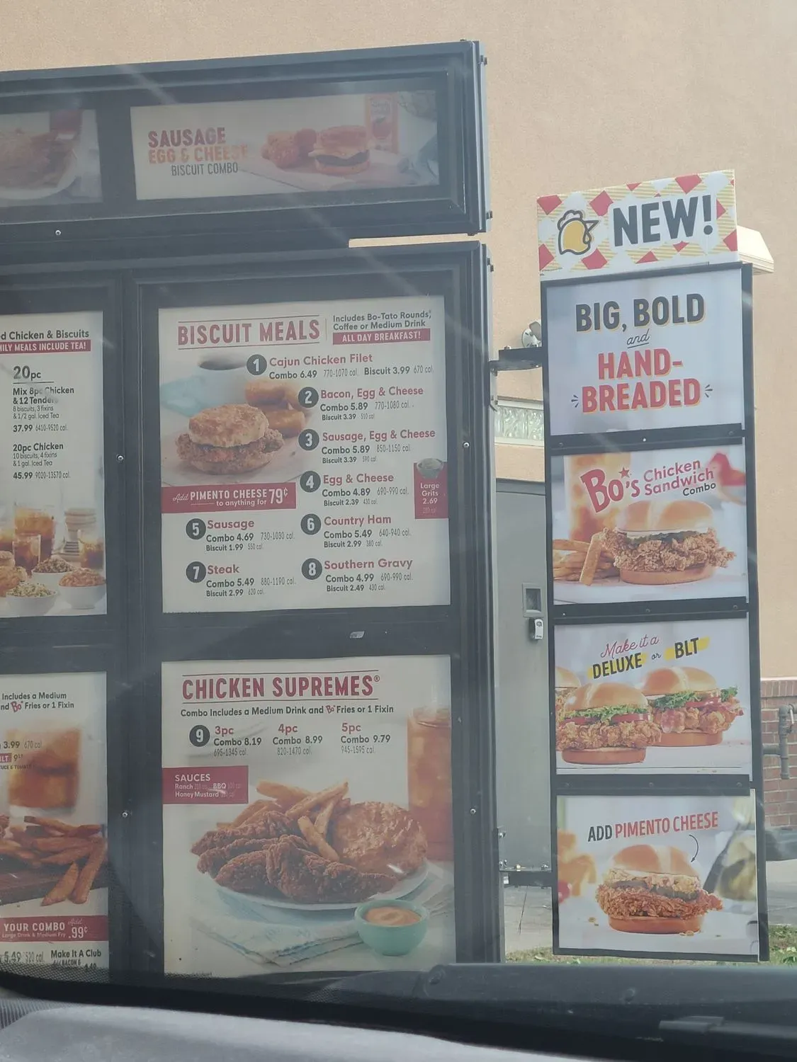 Bojangles Menu - Updated October 2025