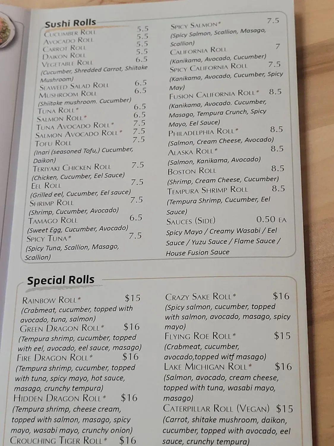 Menu 2