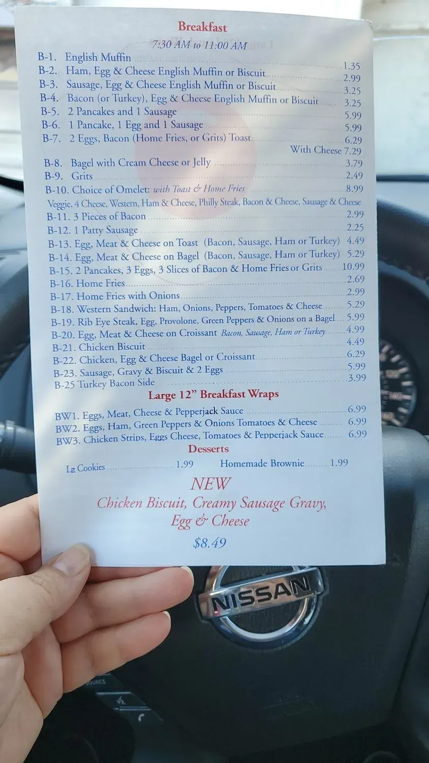 Menu 5