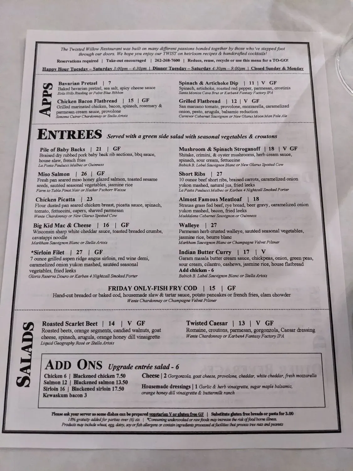 Menu 1