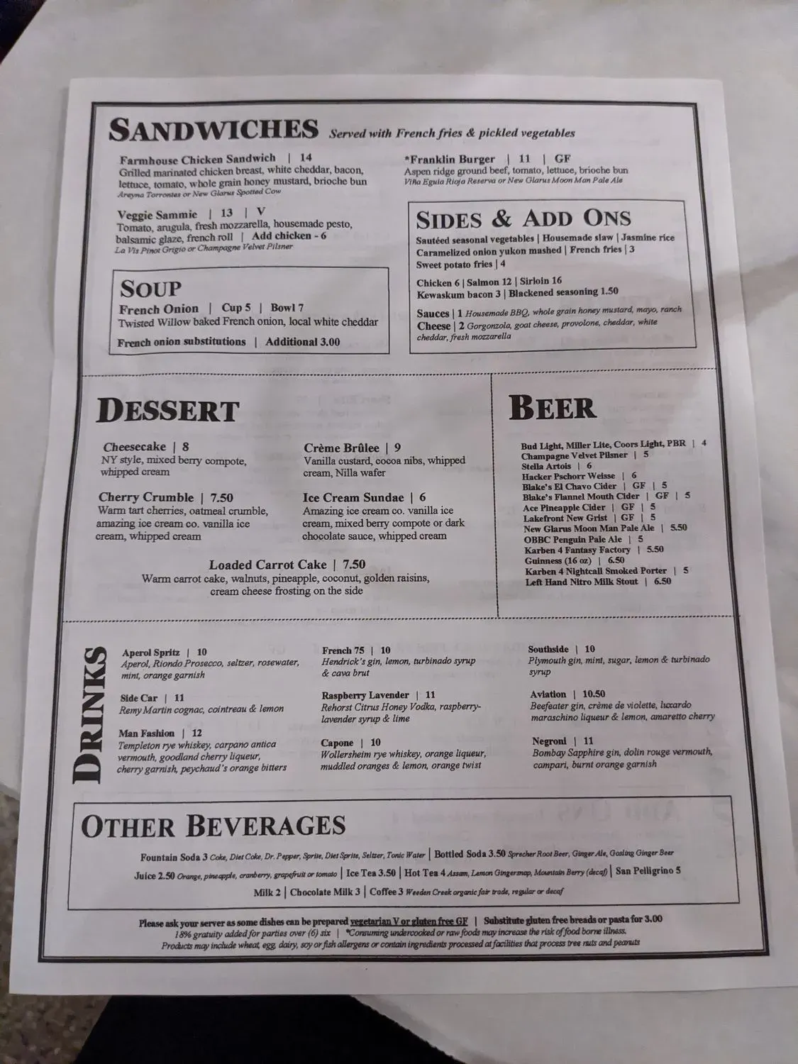 Menu 2