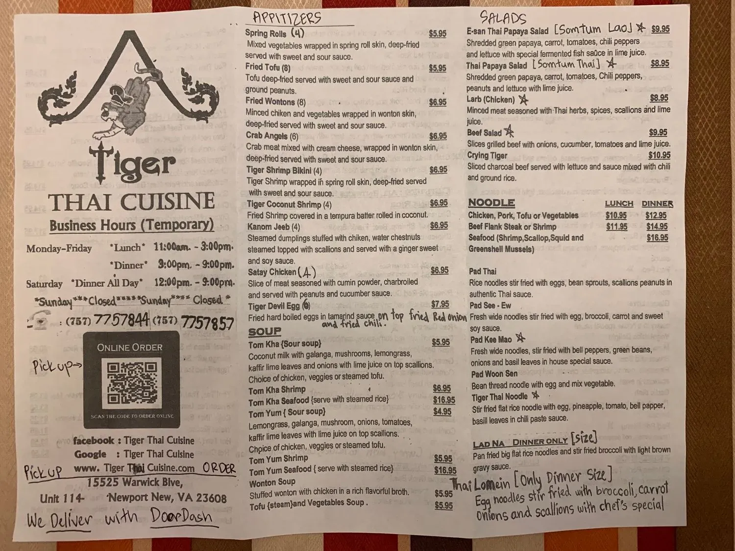 Menu 5