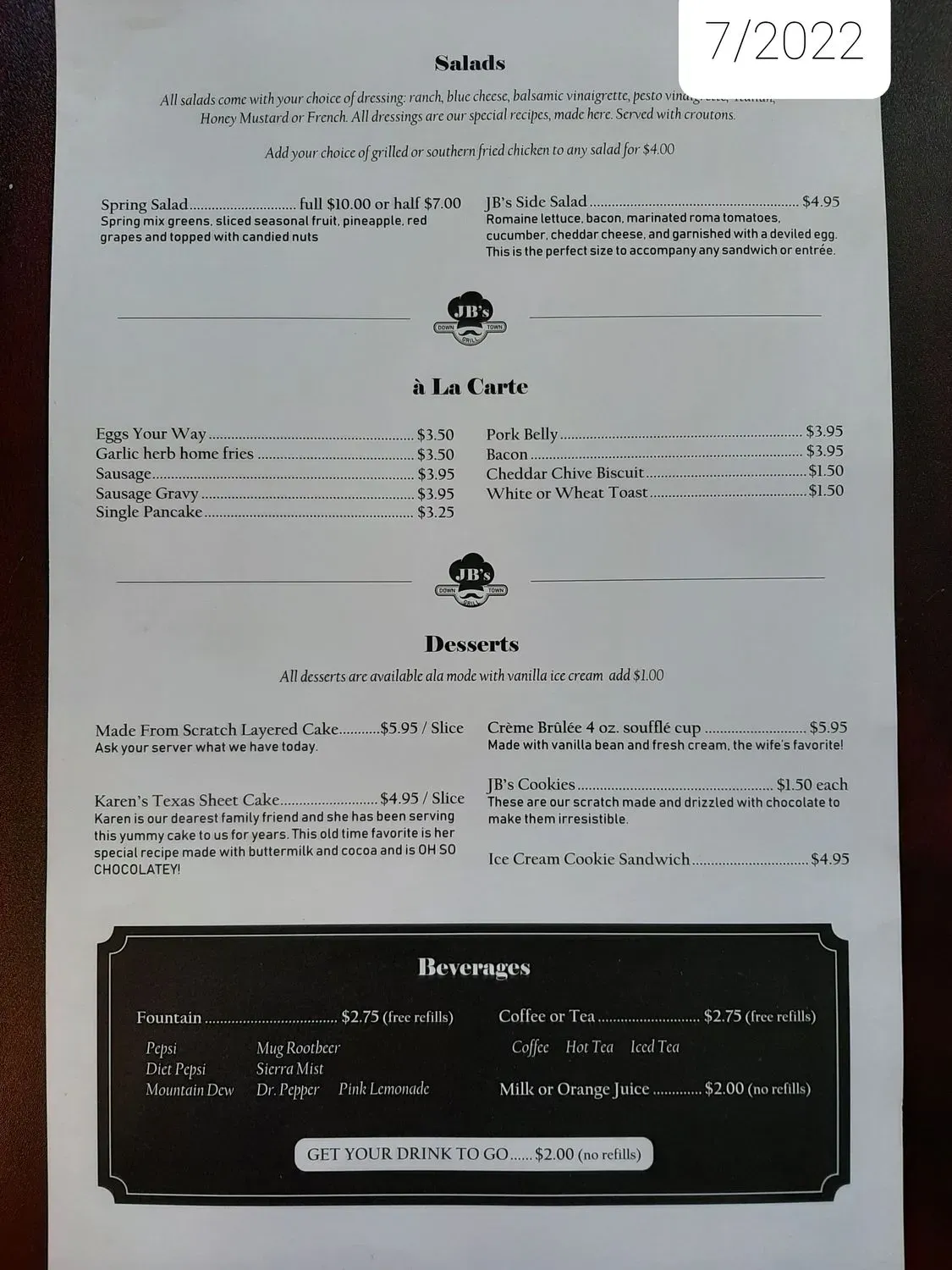 Menu 2