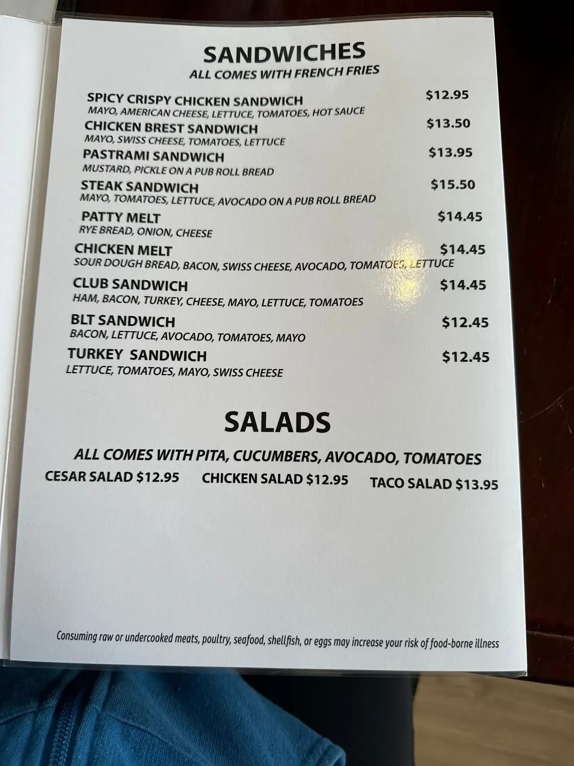 Menu 4