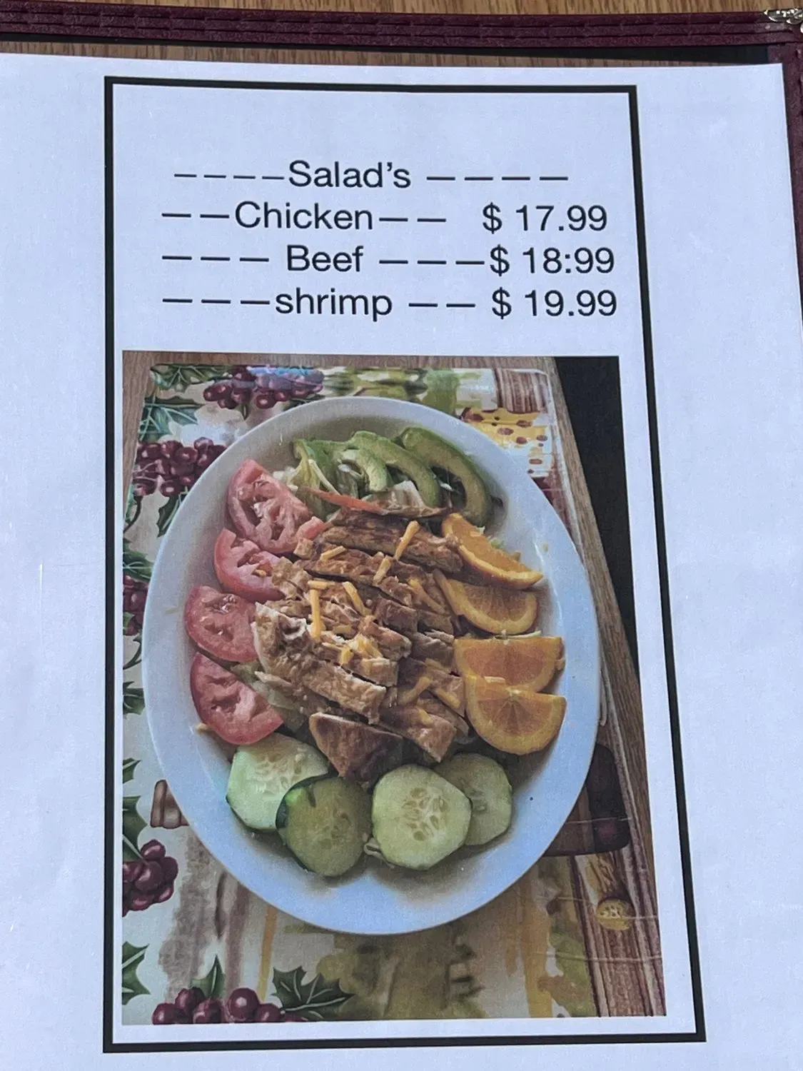 Menu 4