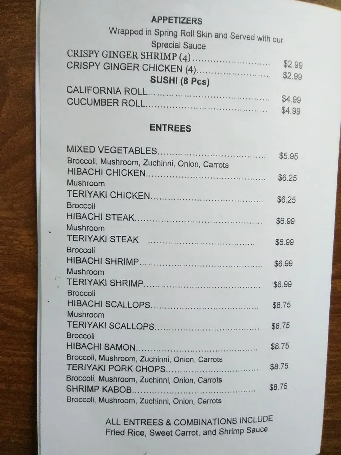 Menu 6