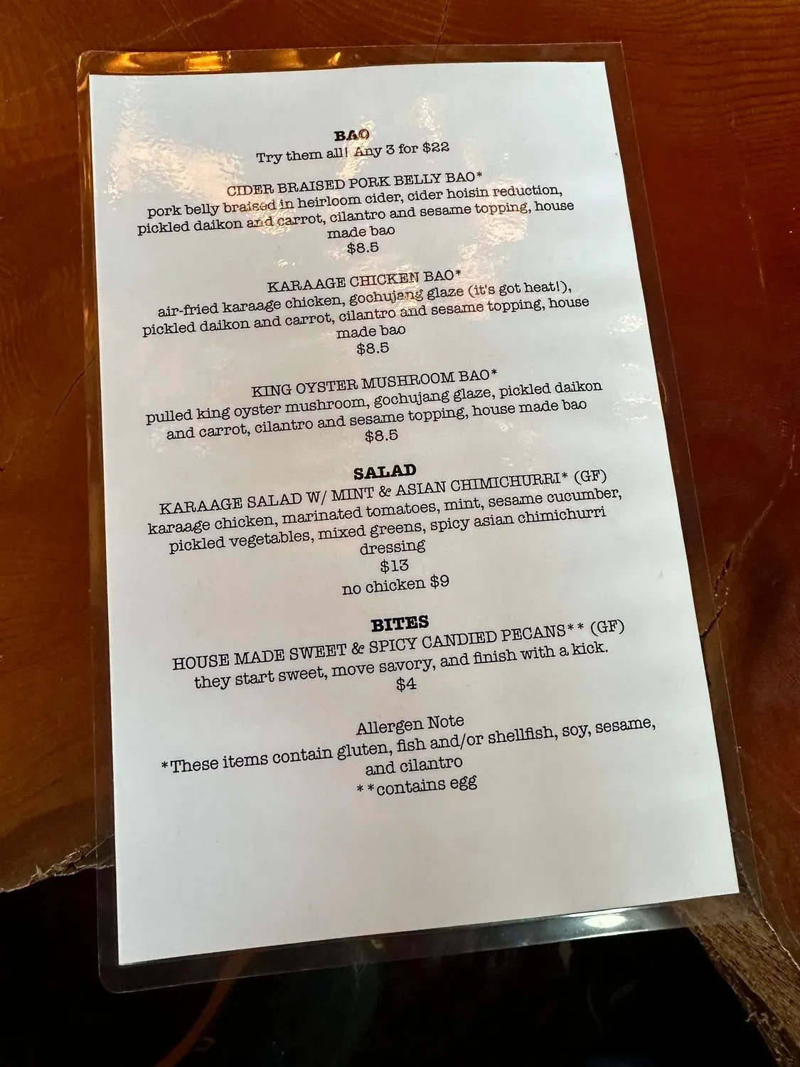 Menu 5