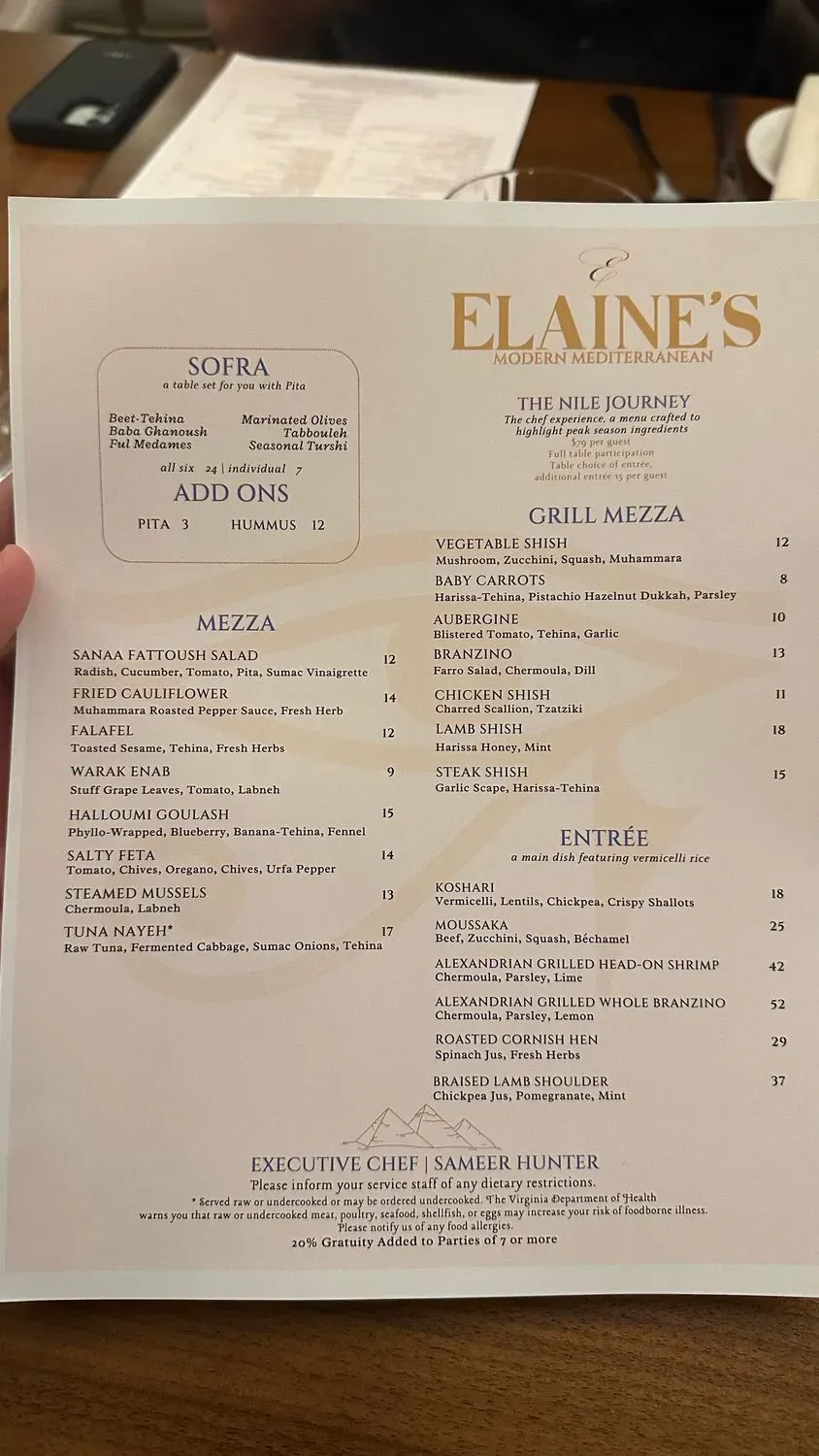 Menu 6