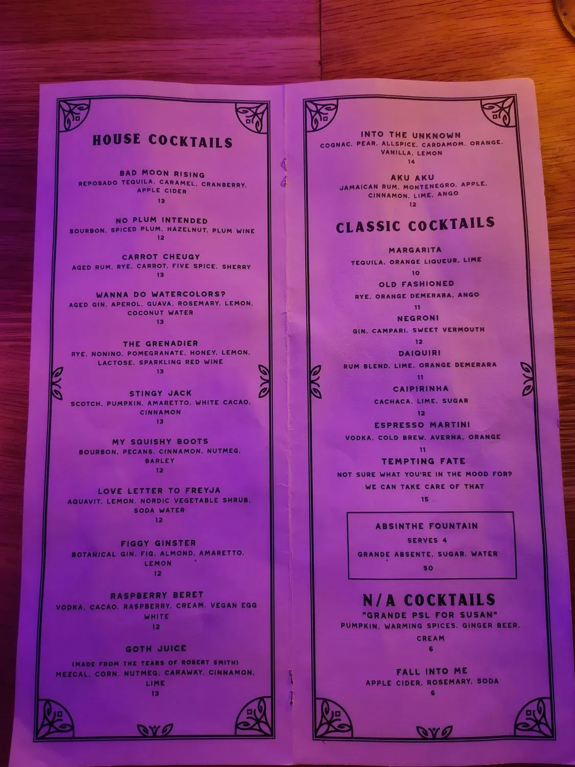 Menu 1