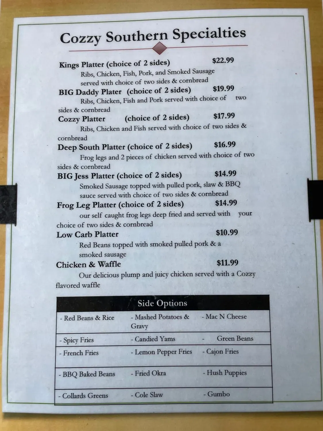 Menu 6