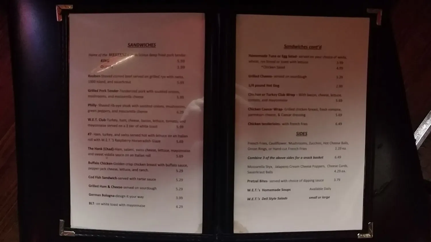 Menu 2