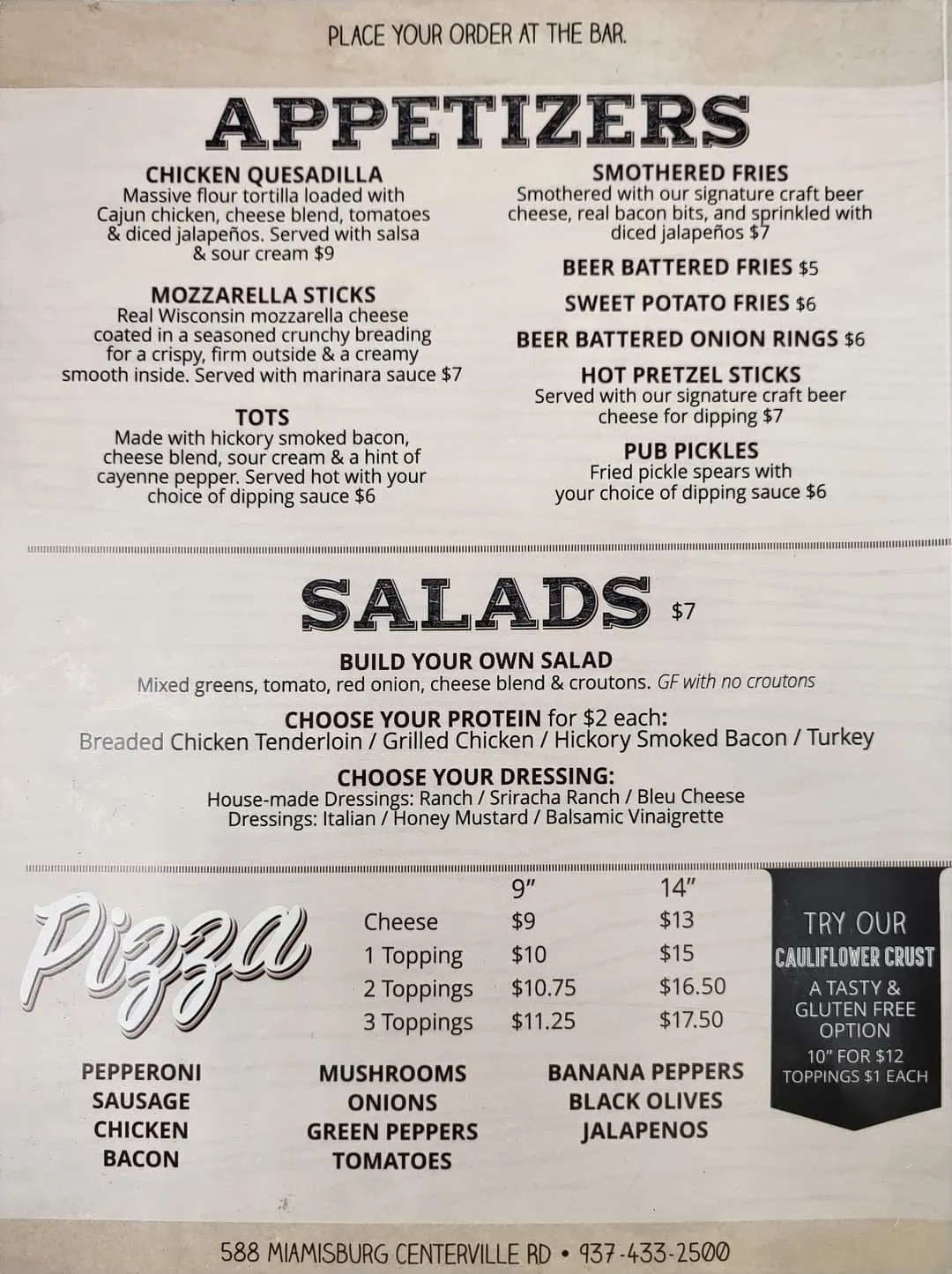 Menu 1