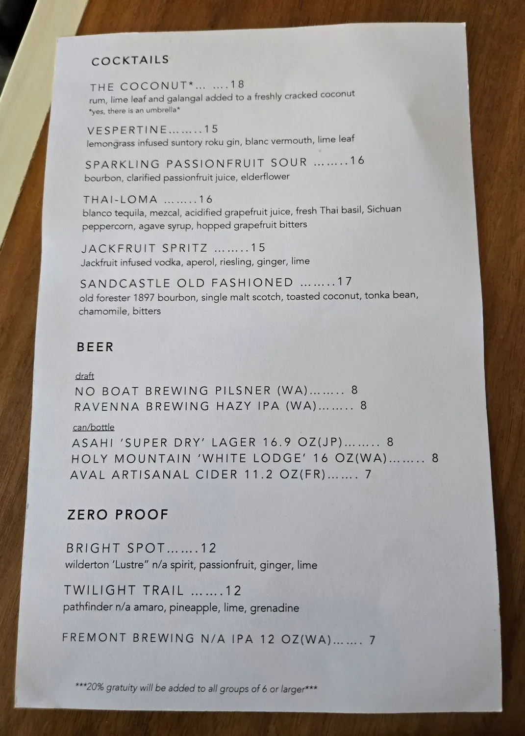 Menu 1