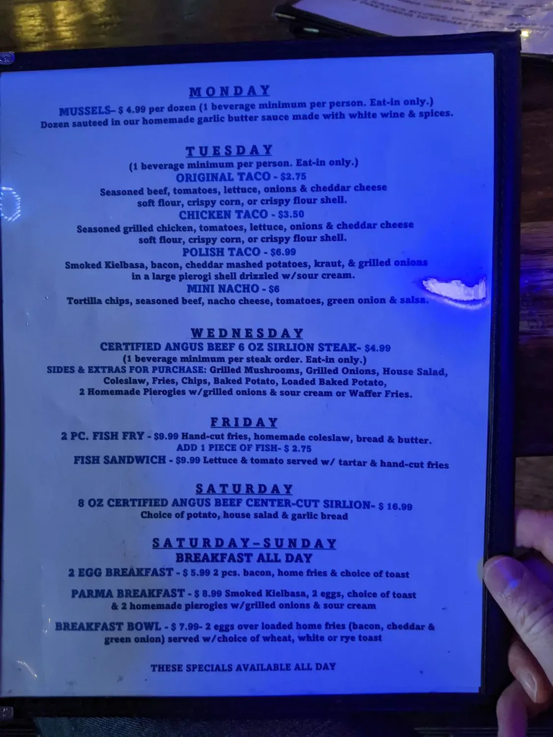 Menu 2