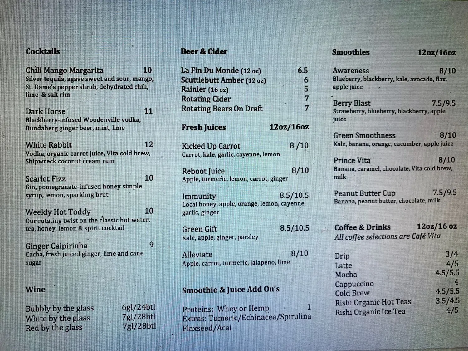 Menu 2