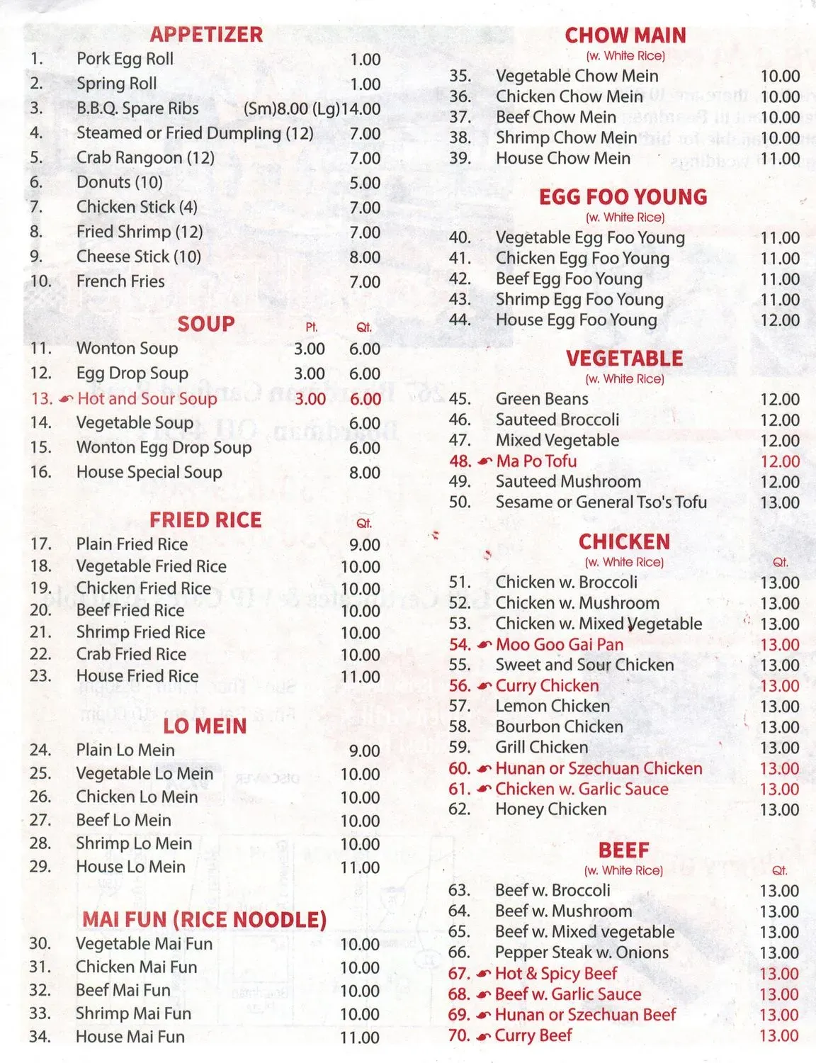 Menu 2