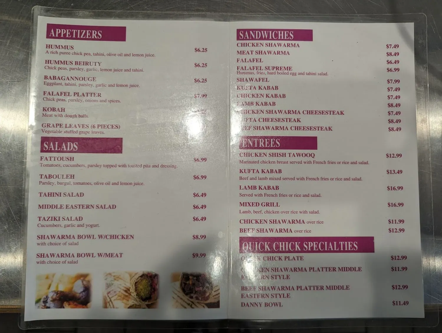 Menu 3