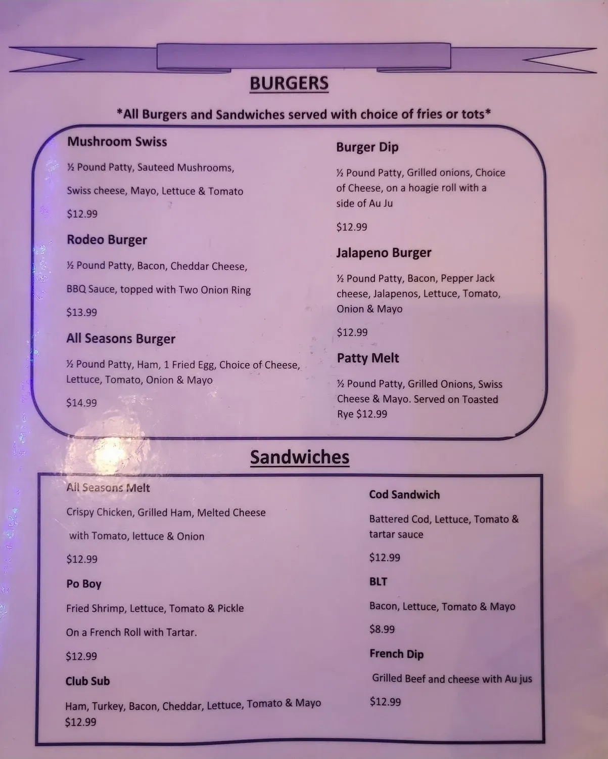 Menu 2