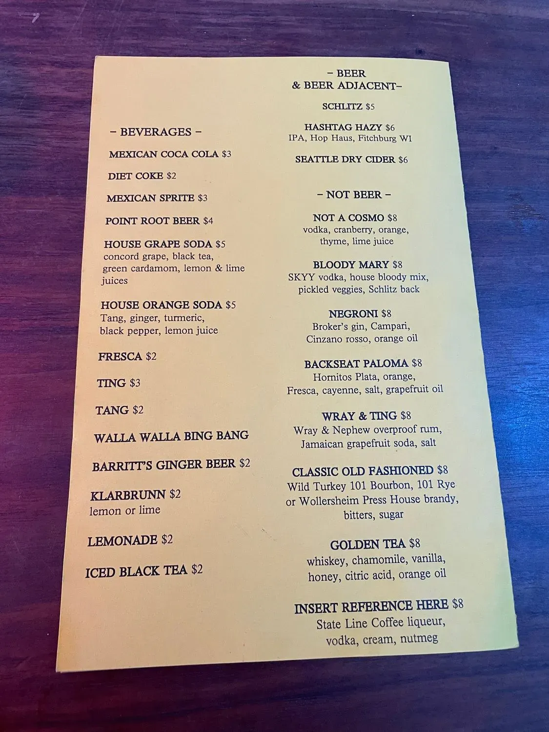 Menu 1