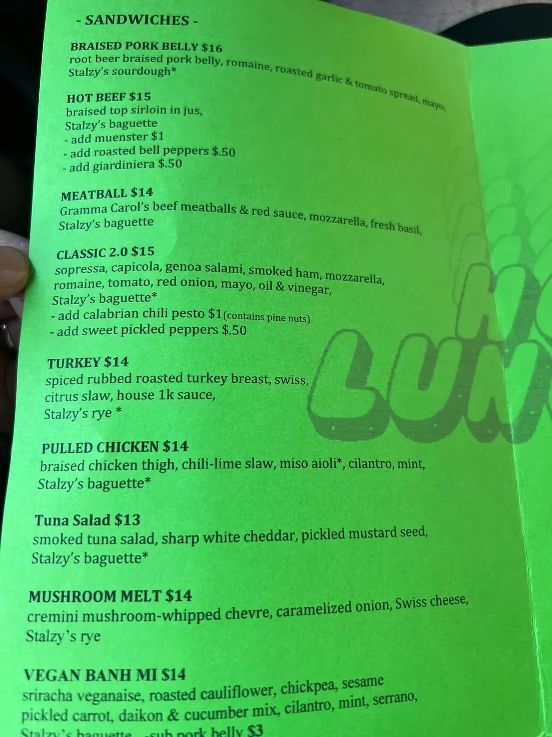 Menu 6