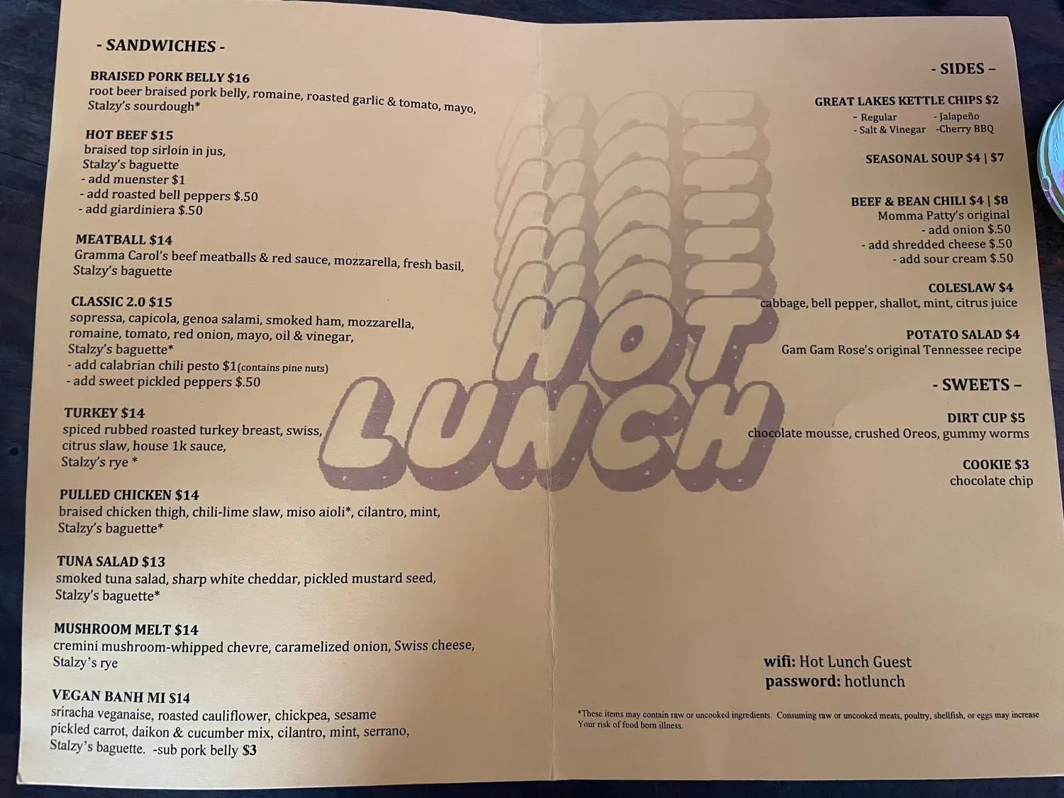 Menu 5