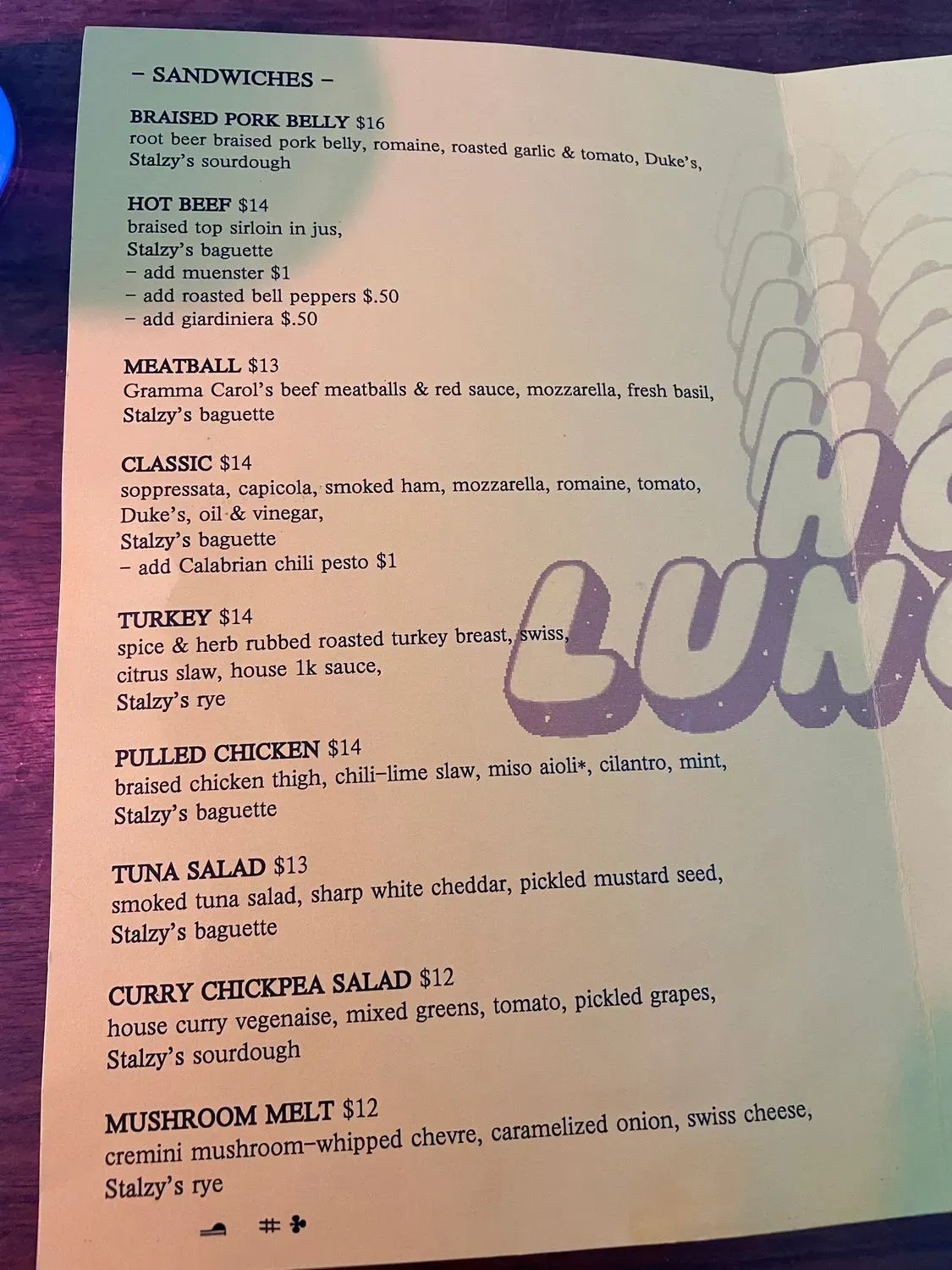 Menu 4