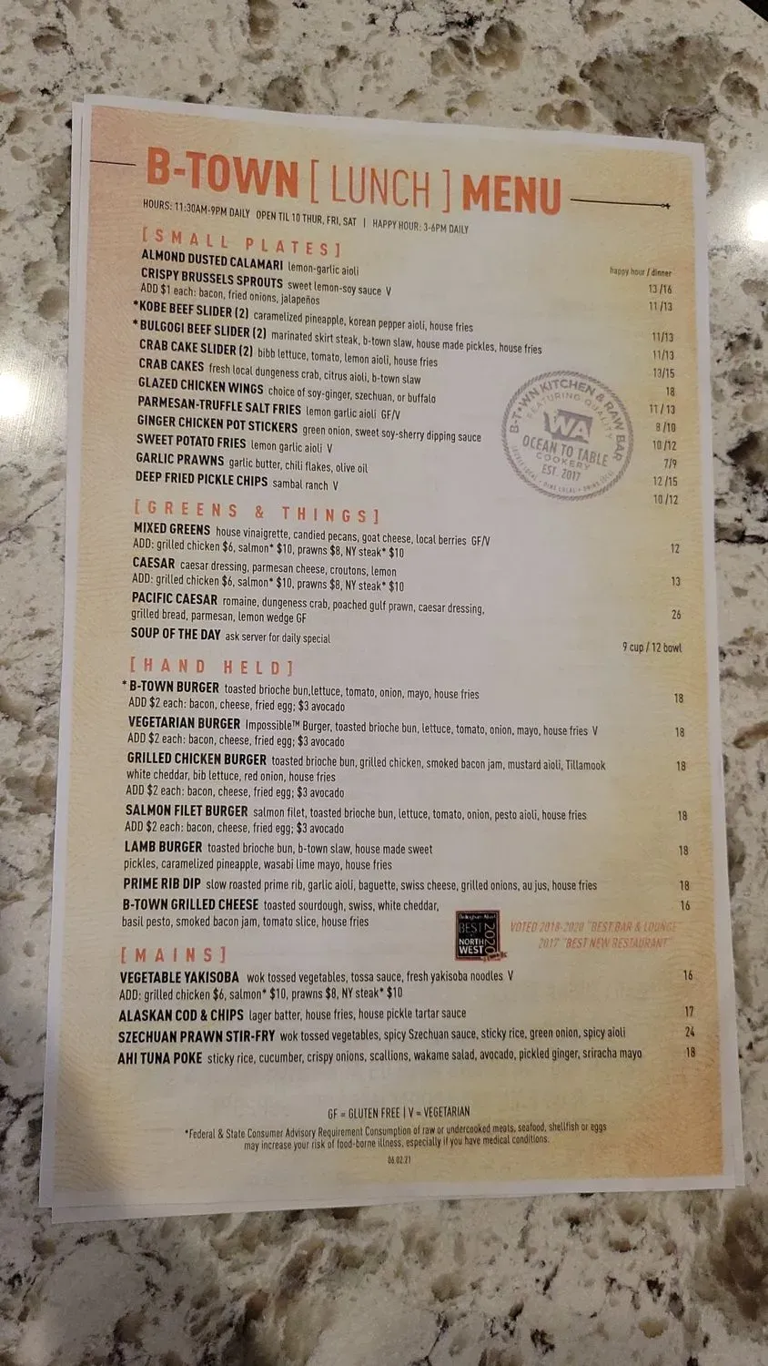 Menu 2